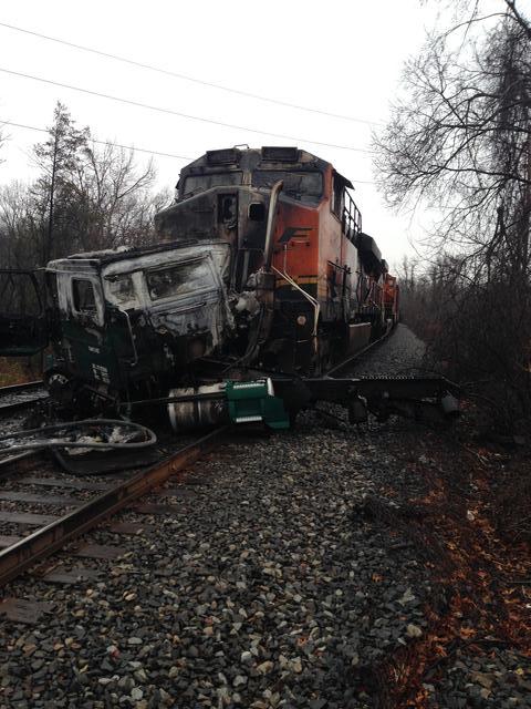 Train vs. Truck, 12/6/13 Photo: Wes Miasnik